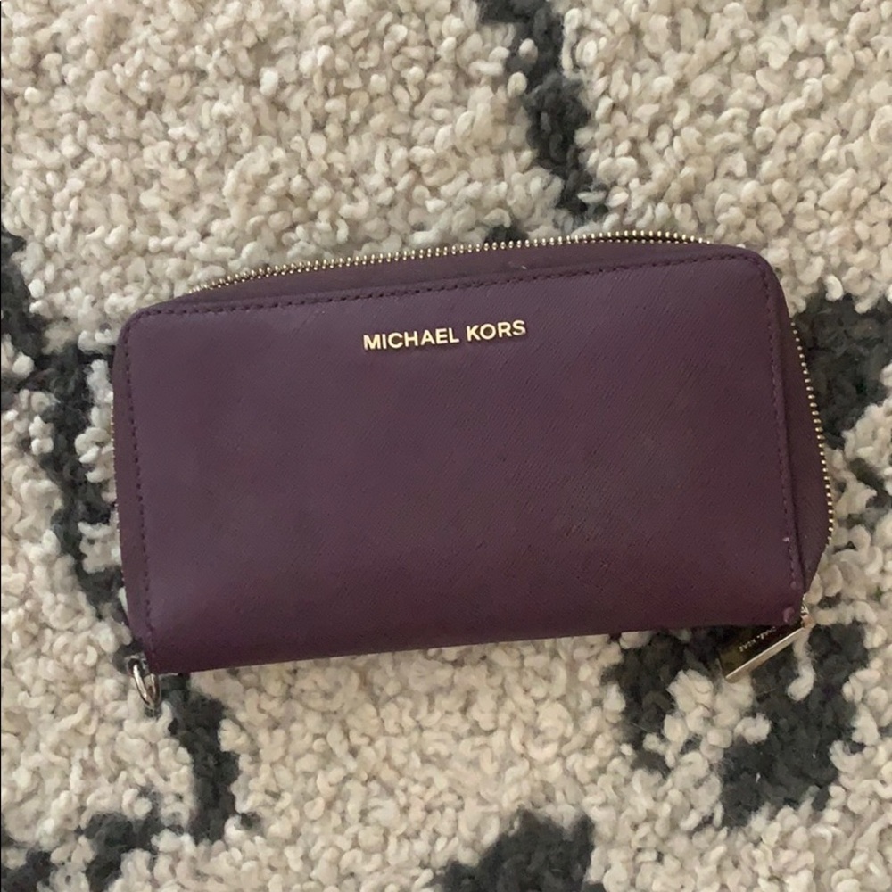 Purple Micheal Kors Wallet